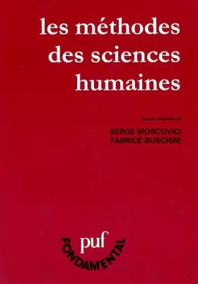 Couverture du produit · Les Méthodes des sciences humaines
