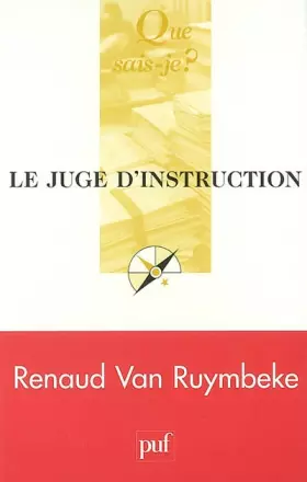 Couverture du produit · Le Juge d'instruction