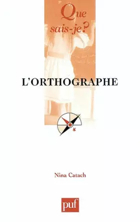 Couverture du produit · L'Orthographe