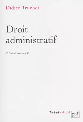 Couverture du produit · Droit administratif