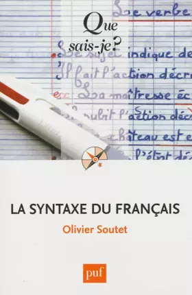 Couverture du produit · La syntaxe du français