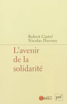Couverture du produit · L'avenir de la solidarité