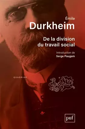 Couverture du produit · De la division du travail social