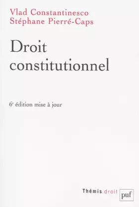 Couverture du produit · Droit constitutionnel