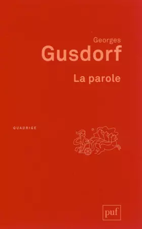 Couverture du produit · La parole