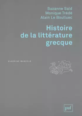 Couverture du produit · Histoire de la littérature grecque