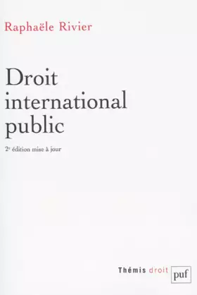 Couverture du produit · Droit international public
