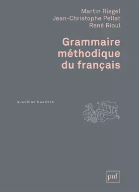 Couverture du produit · Grammaire méthodique du français