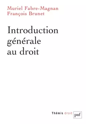 Couverture du produit · Introduction générale au droit