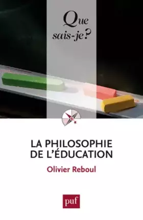 Couverture du produit · La philosophie de l'éducation