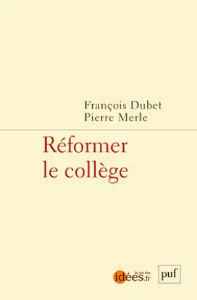 Couverture du produit · Réformer le collège