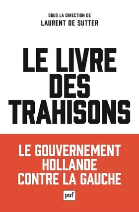 Couverture du produit · Le livre des trahisons