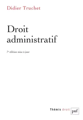 Couverture du produit · Droit administratif