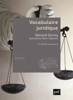 Couverture du produit · Vocabulaire juridique
