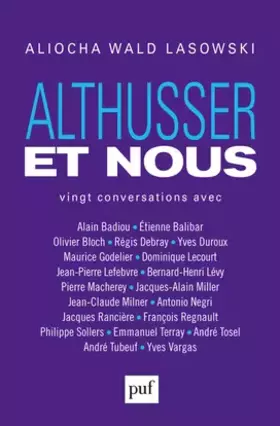 Couverture du produit · Althusser et nous