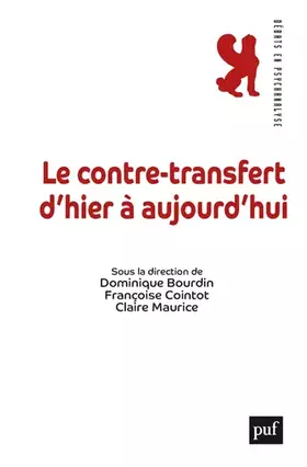 Couverture du produit · Le contre-transfert d'hier à aujourd'hui