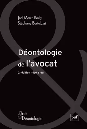 Couverture du produit · Déontologie de l'avocat