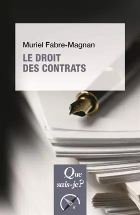 Couverture du produit · Le droit des contrats