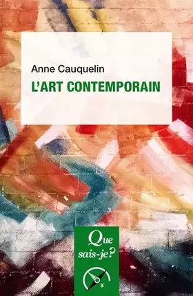 Couverture du produit · L'art contemporain
