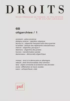 Couverture du produit · Droits 2018, n° 68