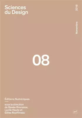 Couverture du produit · Sciences du Design 2018 (8): Éditions numériques