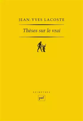 Couverture du produit · Thèses sur le vrai