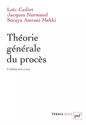 Couverture du produit · Théorie générale du procès