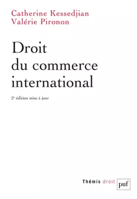 Couverture du produit · Droit du commerce international