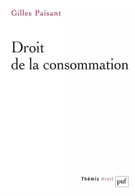 Couverture du produit · Droit de la consommation