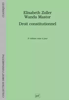 Couverture du produit · Droit constitutionnel