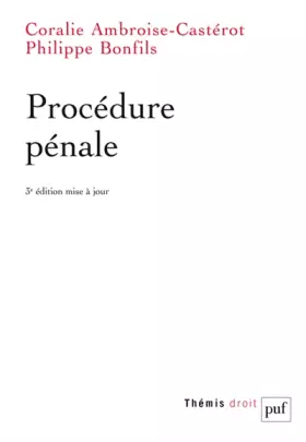 Couverture du produit · Procédure pénale