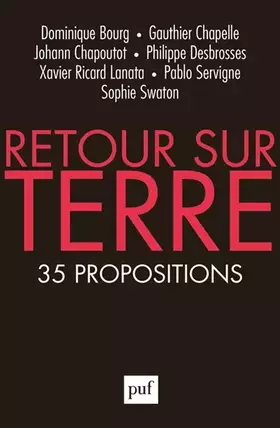Couverture du produit · Retour sur Terre: 35 propositions