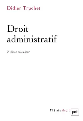 Couverture du produit · Droit administratif