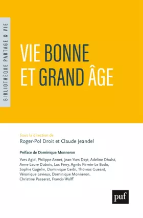Couverture du produit · Vie bonne et grand âge
