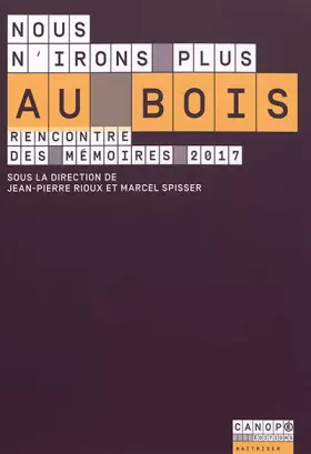 Couverture du produit · Nous n'irons plus au bois