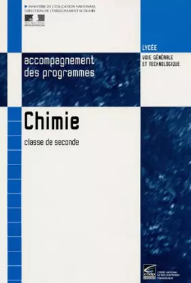 Couverture du produit · Chimie, 2nde : Document d'accompagnement