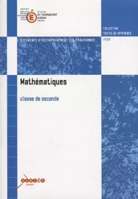 Couverture du produit · Mathématiques 2e: Document d'accompagnement des programmes