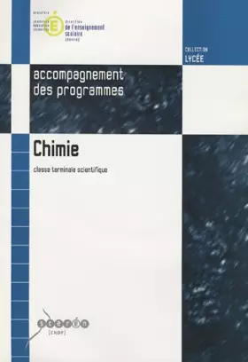 Couverture du produit · Chimie Tle Scientifique : Accompagnement des programmes (1Cédérom)