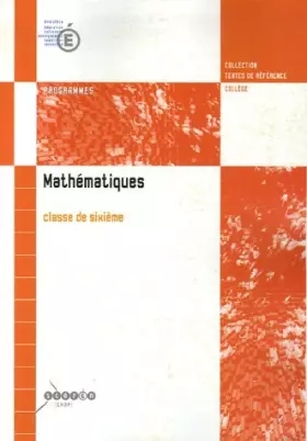 Couverture du produit · Mathématiques classe de sixième