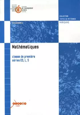 Couverture du produit · Mathématiques 1e ES, L, S