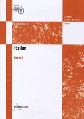 Couverture du produit · Italien Palier 1: Programmes