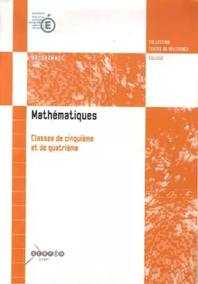 Couverture du produit · Mathématiques: Classes de 5e et de 4e
