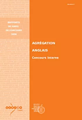 Couverture du produit · Agrégation Anglais: Concours interne