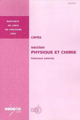Couverture du produit · CAPES section Physique et Chimie: Concours externe