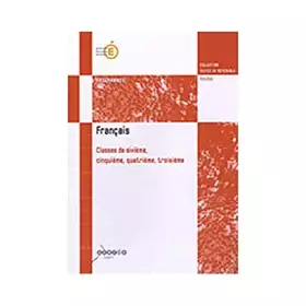 Couverture du produit · Français: Classes de 6e, 5e, 4e, 3e