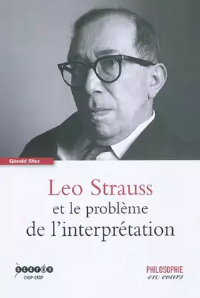 Couverture du produit · Léo Strauss et le Probleme de l'Interprétation