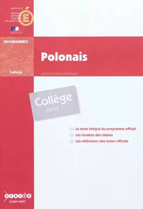 Couverture du produit · Polonais - palier 1