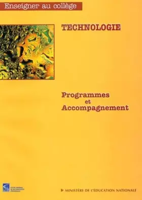 Couverture du produit · Technologie: Programmes et accompagnement