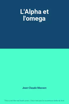Couverture du produit · L'Alpha et l'omega