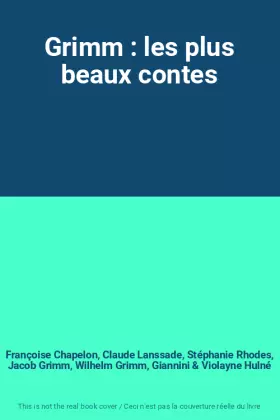 Couverture du produit · Grimm : les plus beaux contes